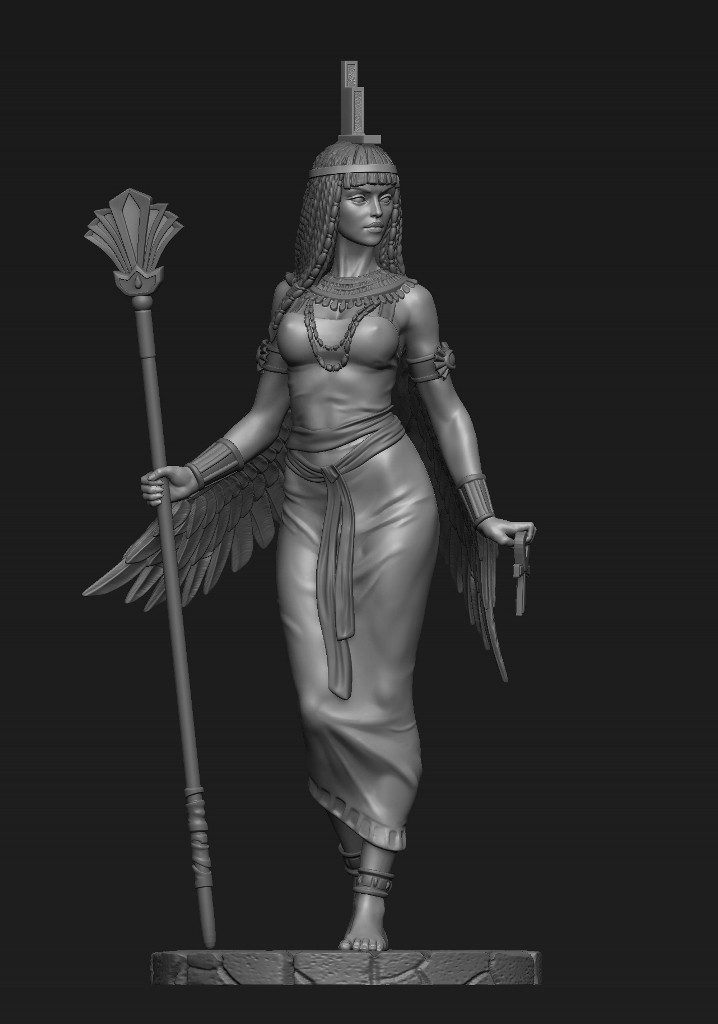 CHM-75012. Египетская богиня Исида. 75 мм. Материал - смола. Chronos Miniatures
