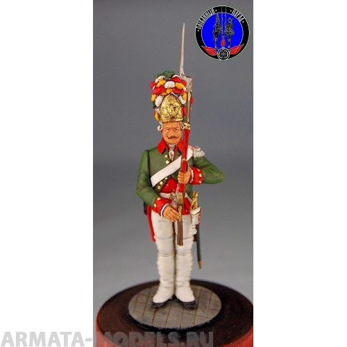 ОП.60.069 Фигура из белого металла Офицер Сухопутного Шляхетского Кадетского Корпуса 1761-62 г.  Студия Оловянный Парад