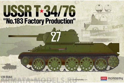 13505 Танк  USSR T-34/76 No.183 Factory Production Academy