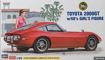 52166 Автомобиль TOYOTA 2000GT w/GIRL'S FIGURE (HASEGAWA) 1/24