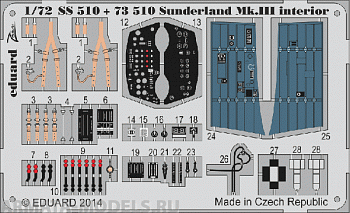 SS510ED  Sunderland Mk.III interior S.A. (for Italei kit) 1/72