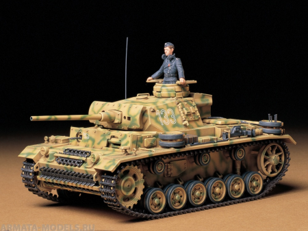 35215 Tанк Pz.Kpfw III Ausf L с одной фигурой Tamiya
