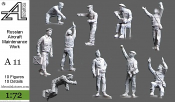 А11 Российские авиационные техники. Регламентные работы, 1:72