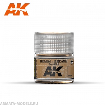RC069 Краска Real Colors Braun-Brown RAL 8020  10ml