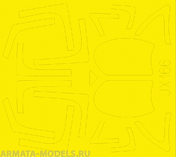 JX166ED  Окрасочная маска A-6A (for Trumpeter kit) 1/32