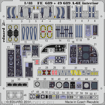 FE689ED  A-6E interior S.A. 1/48