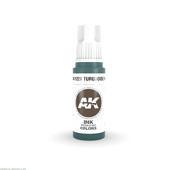 AK11220 Краска акриловая Turquoise INK 17ml