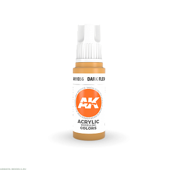 AK11056 Краска акриловая Dark Flesh 17ml