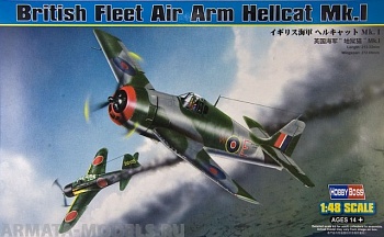 80360 Самолет British Fleet Air Arm Hellcat Mk.I