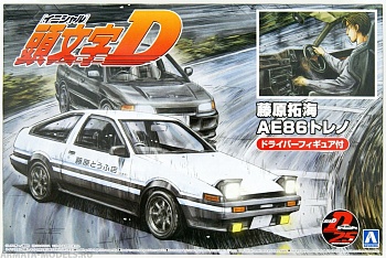 05954 Toyota Trueno AE86 Fujiwara Takumi  (Project-D Ver.) with Figure
