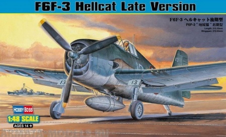80359 Самолет F6F-3 Hellcat Late Version Hobby Boss