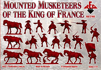 RB72146 Фигуры Mounted Musketeers of the King of France