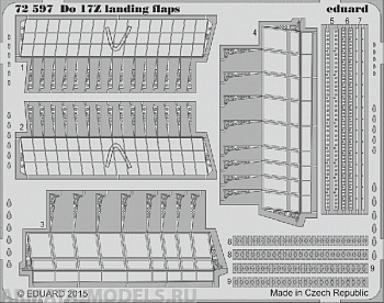 72597ED  Do 17Z Landing Flaps 1/72