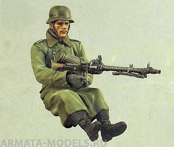 T35138 Германский мотоциклист с пулеметом МГ-34/42 (Зима 1941-44)