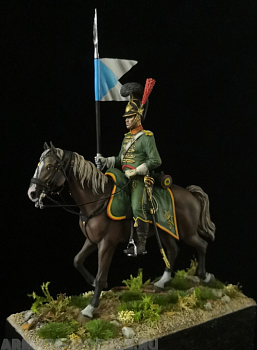 CHM-54184. Гвардейский шеволежер-лансер, Вестфалия 1811-13 гг. 54 мм. Материал - смола.