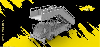 AM14440 Самоходный пассажирский трап опущенный ТТА-С