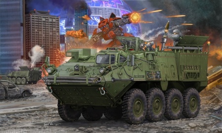01512 БТР  Страйкер M1129 с 120-мм миномётом Trumpeter