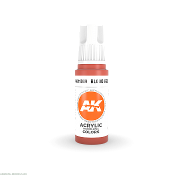 AK11089 Краска акриловая Blood Red 17ml