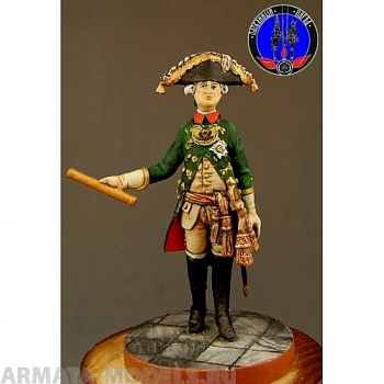 ОП.60.012 Фигура из белого металла  Пётр 3 