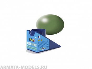 36360 Аква-краска оливково-зеленая, шёлк