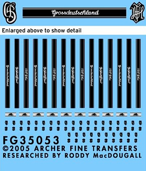 FG35053 Нарукавные ленты, буквенные символы на погоны.
