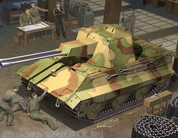 01537 Немецкий зенитный танк E-50